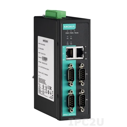 NPort IA5450A 4-портовый усовершенствованный асинхронный сервер RS-232/422/485 в Ethernet MOXA NPort IA5450A 4-портовый усовершенствованный асинхронный сервер RS-232/422/485 в Ethernet MOXA